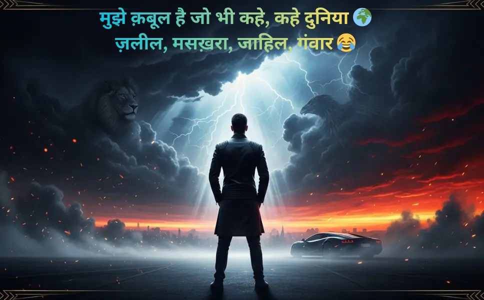 Attitude shayari in hindi